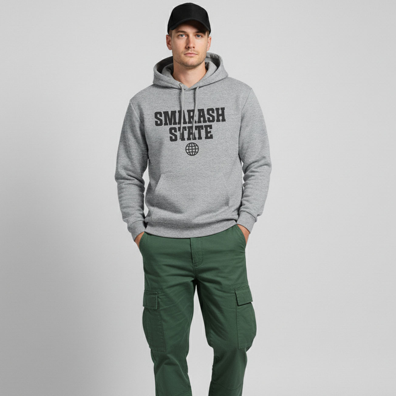 Hoodie SMARASH STATE - muski duks
