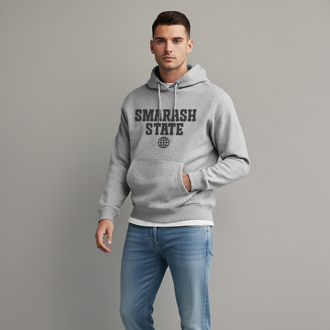 Hoodie SMARASH STATE - muski duks